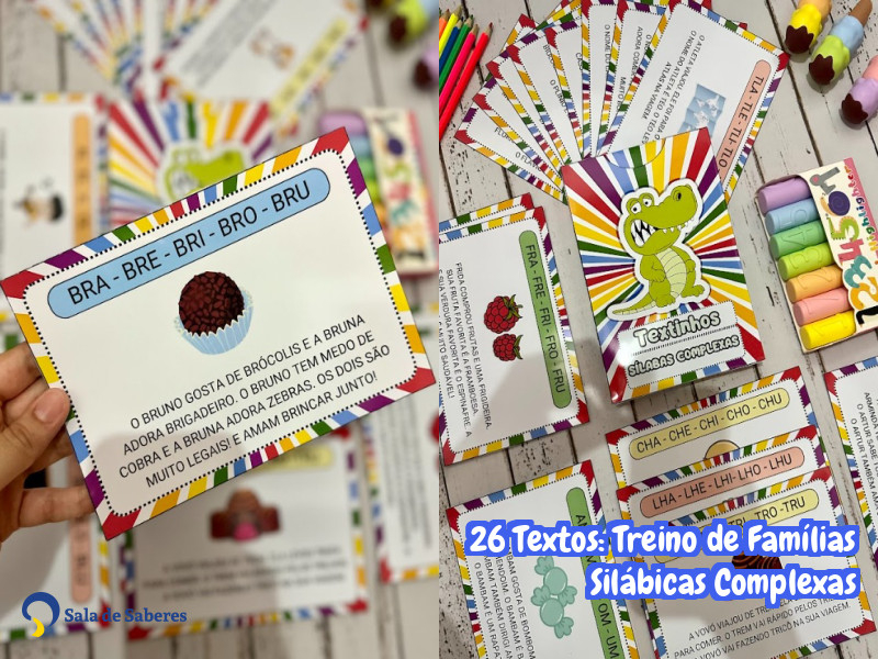 Imagem de 26 Textos: Treino de Famílias Silábicas Complexas