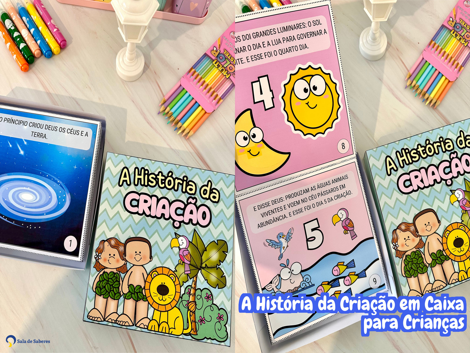 Preview de A História da Criação em Caixa para Crianças