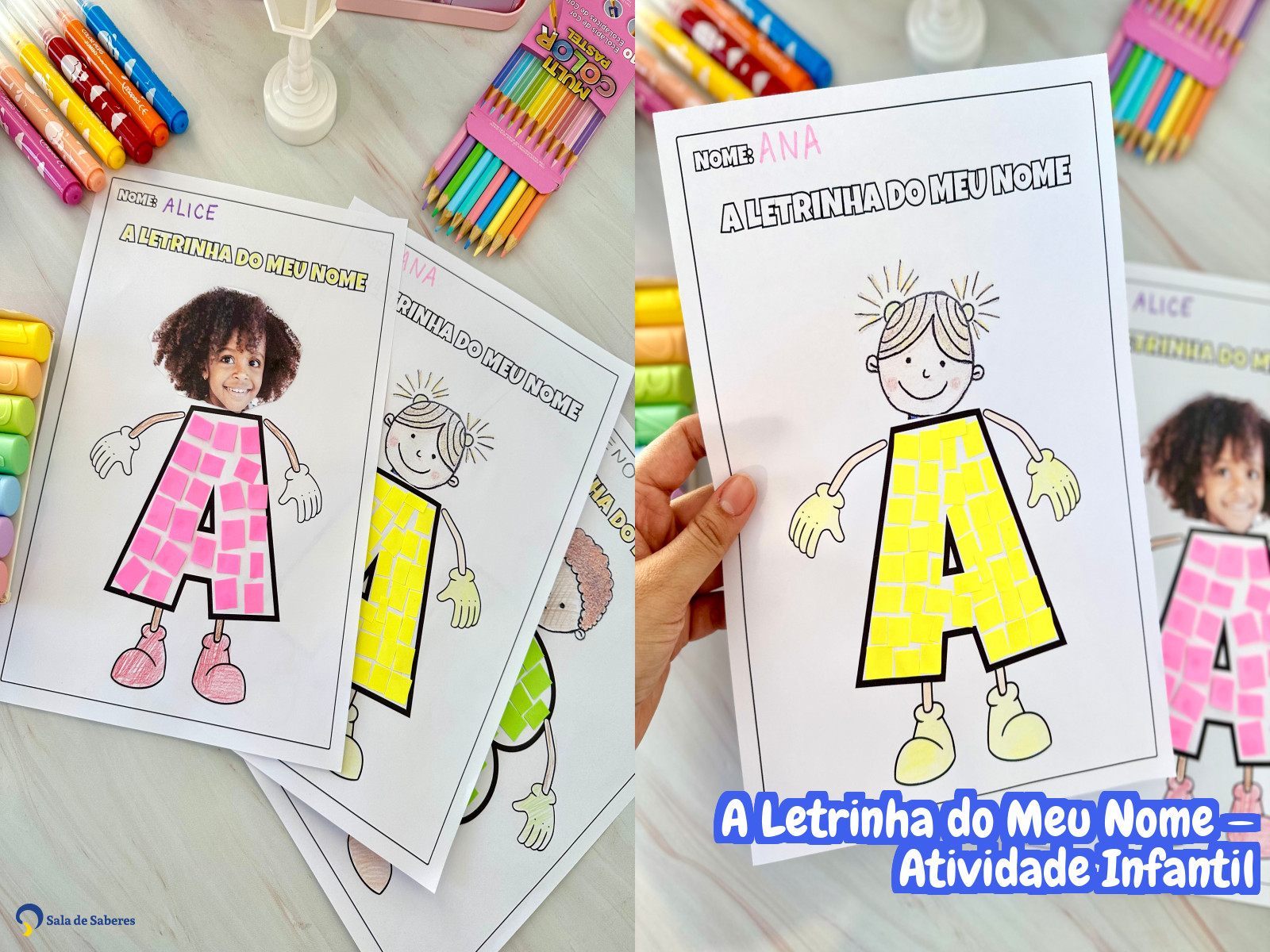 Preview de A Letrinha do Meu Nome — Atividade Infantil