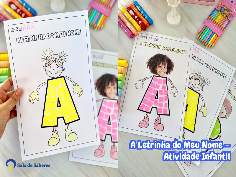 Imagem de A Letrinha do Meu Nome — Atividade Infantil