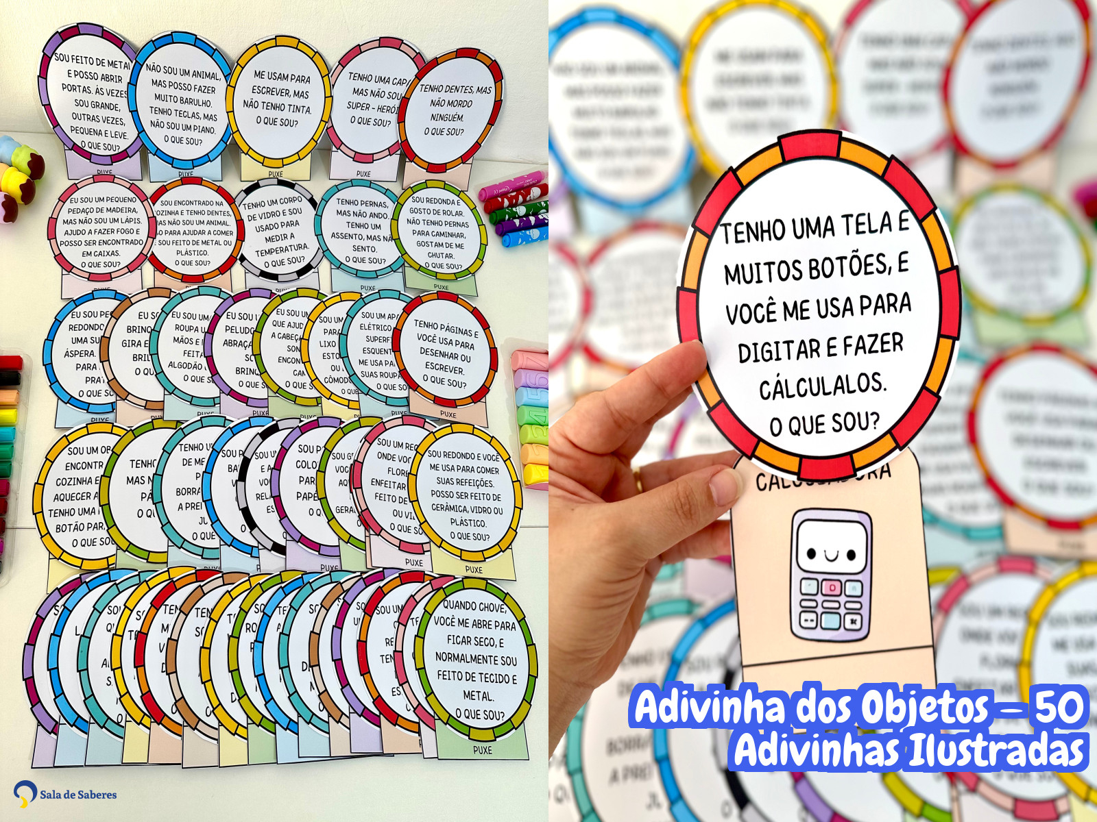 Preview de Adivinhas dos Objetos — 50 Adivinhas Ilustradas