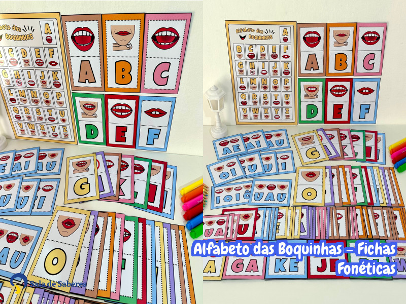Imagem de Alfabeto das Boquinhas - Fichas Fonéticas