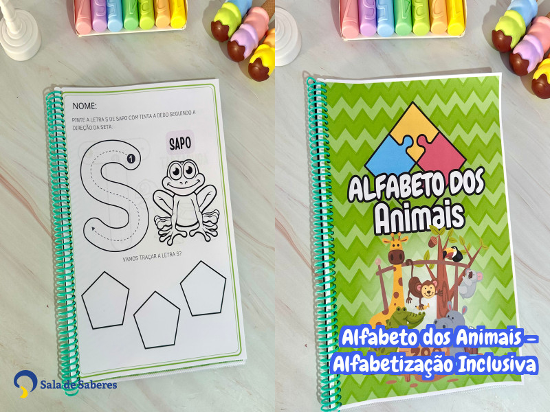Imagem de Alfabeto dos Animais - Alfabetização Inclusiva
