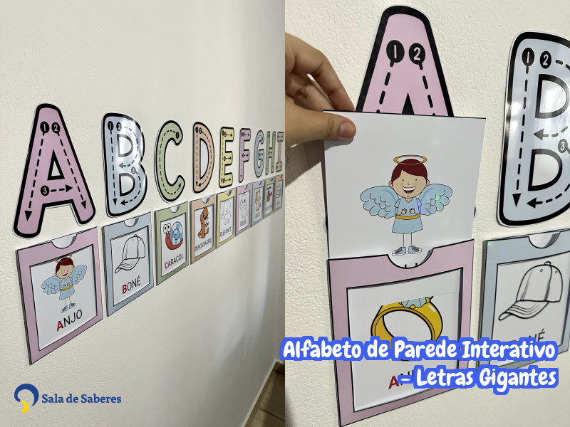Imagem de Alfabeto de Parede Interativo - Letras Gigantes