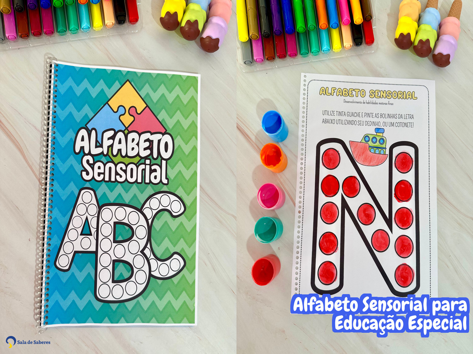 Preview de Alfabeto Sensorial para Educação Especial