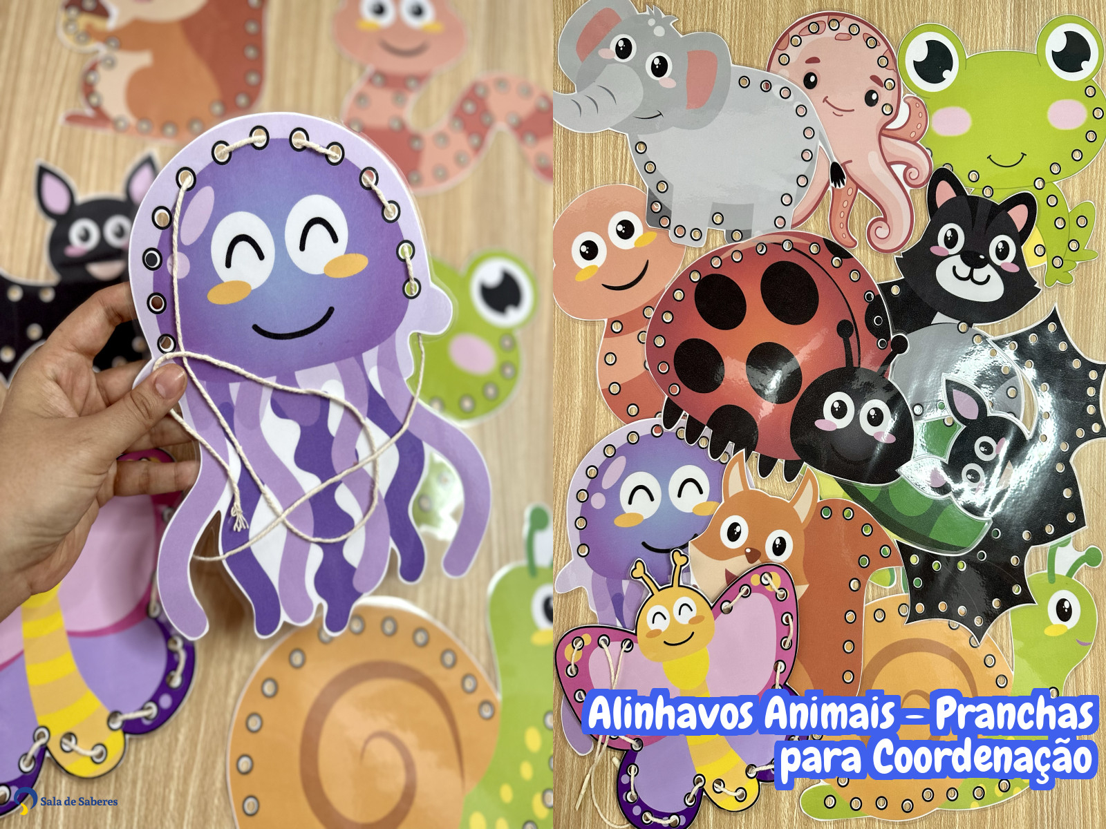 Preview de Alinhavos Animais - Pranchas para Coordenação