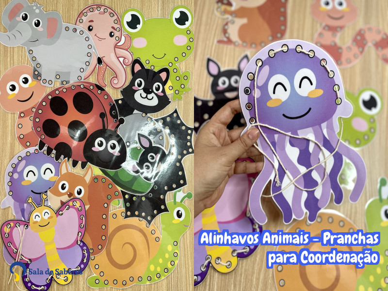 Imagem de Alinhavos Animais - Pranchas para Coordenação