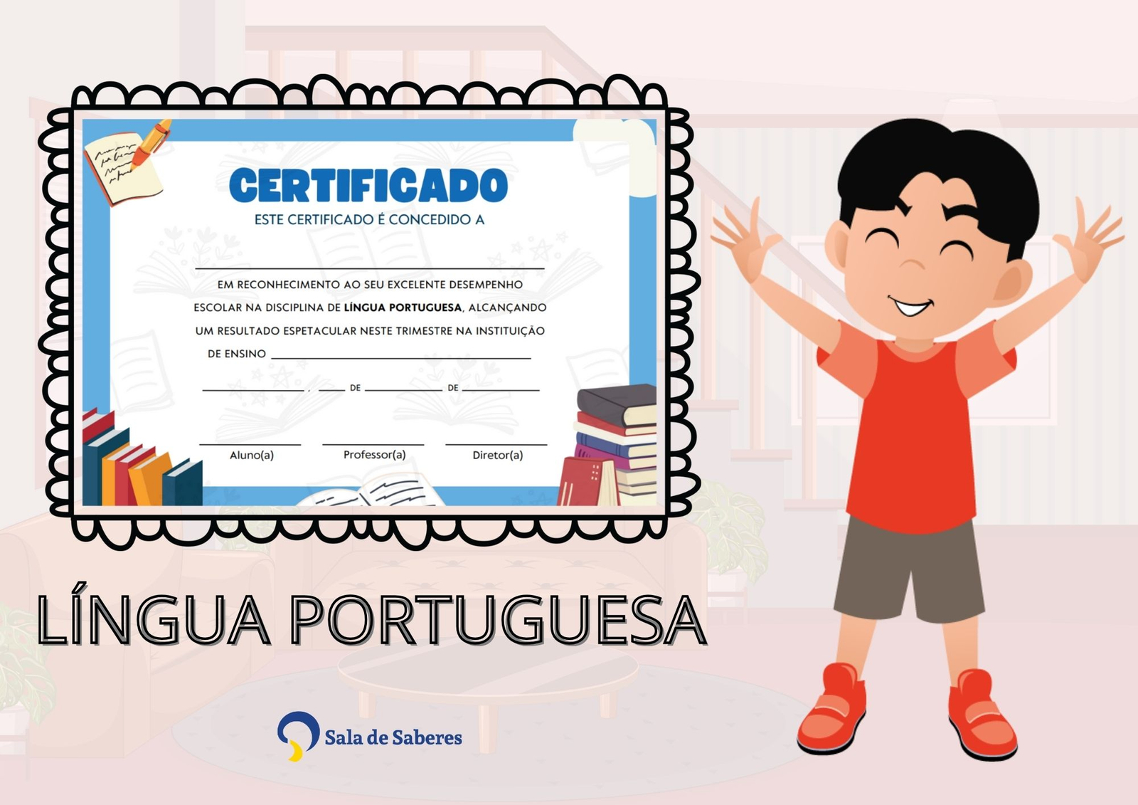 Imagem de Certificado de Língua Portuguesa - por Desempenho Escolar