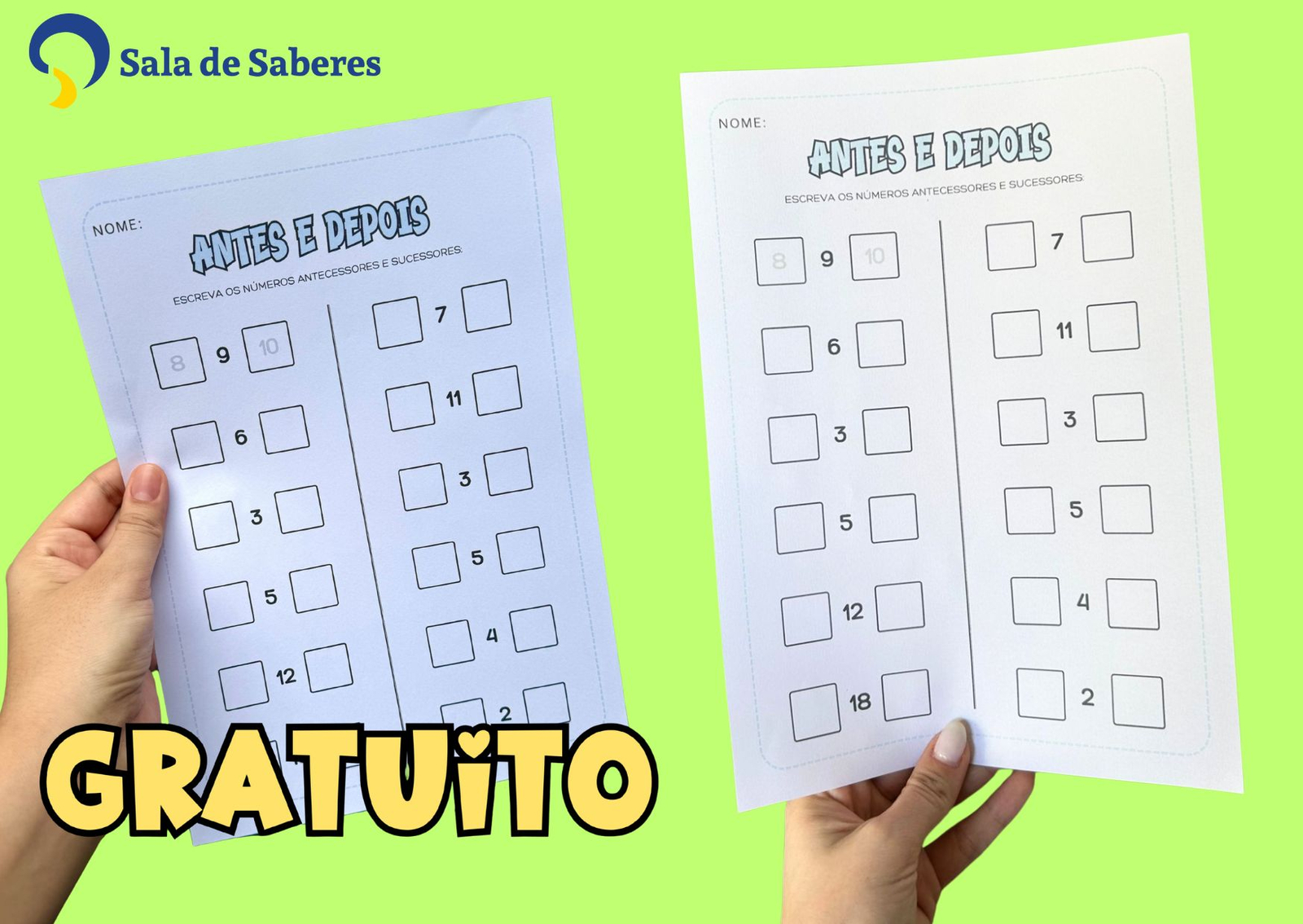 Imagem de Aprendendo a Identificar Números Antecessores e Sucessores