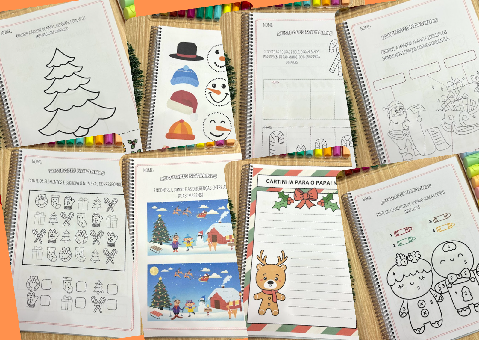 Preview de Atividades Criativas para o Natal: Apostila Infantojuvenil