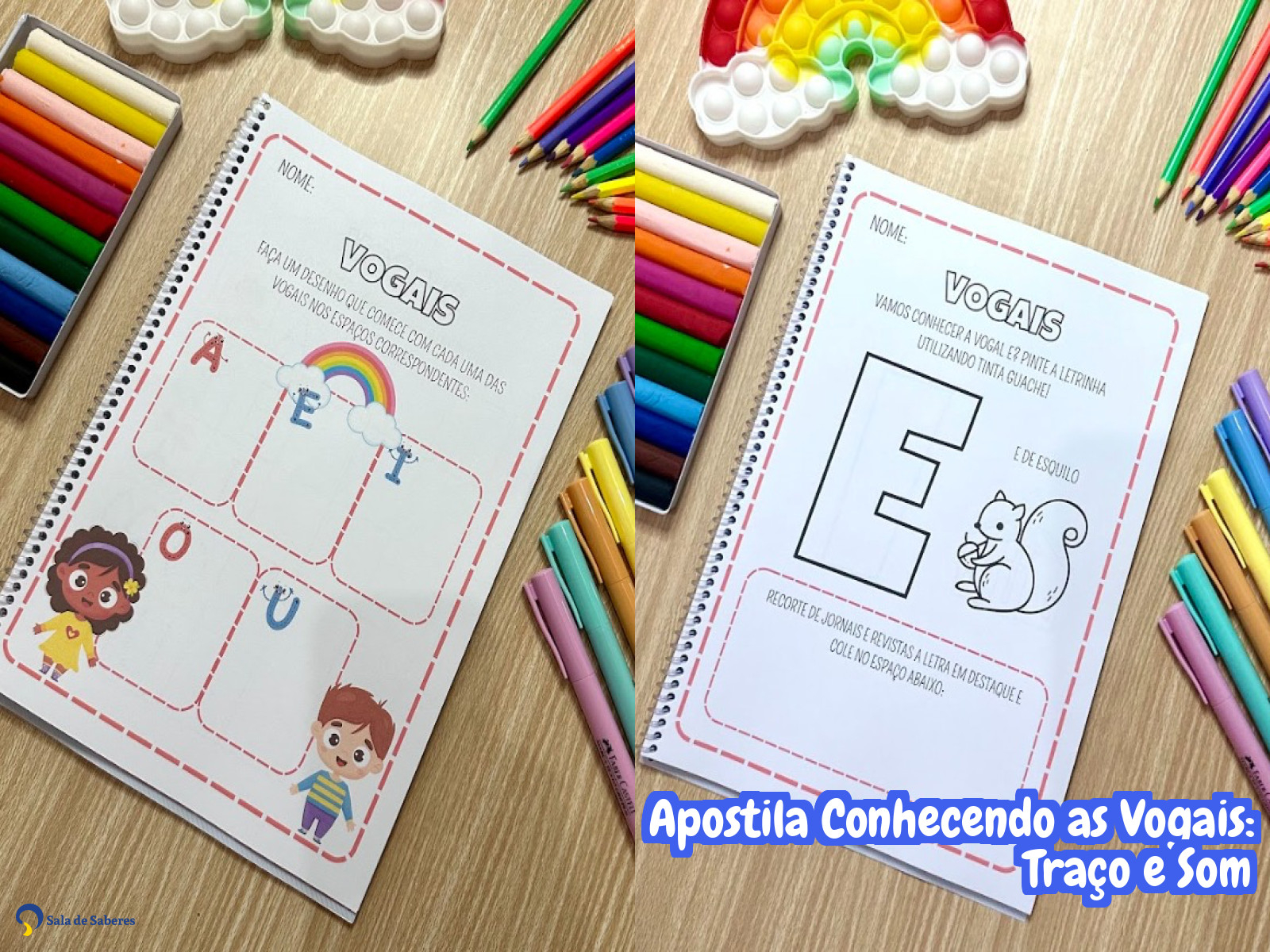 Preview de Apostila Conhecendo as Vogais: Traço e Som