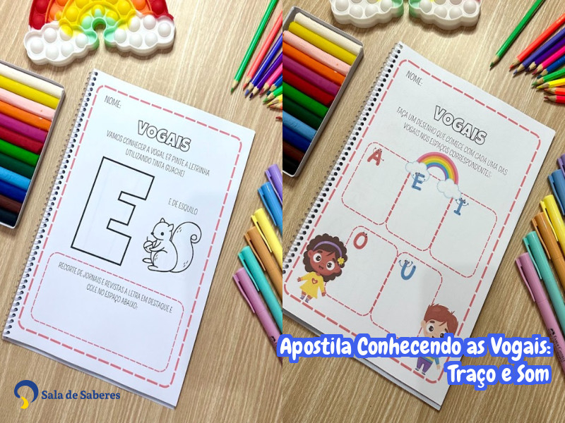 Imagem de Apostila Conhecendo as Vogais: Traço e Som