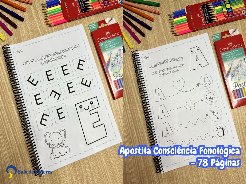Imagem de Apostila Consciência Fonológica - 78 Páginas