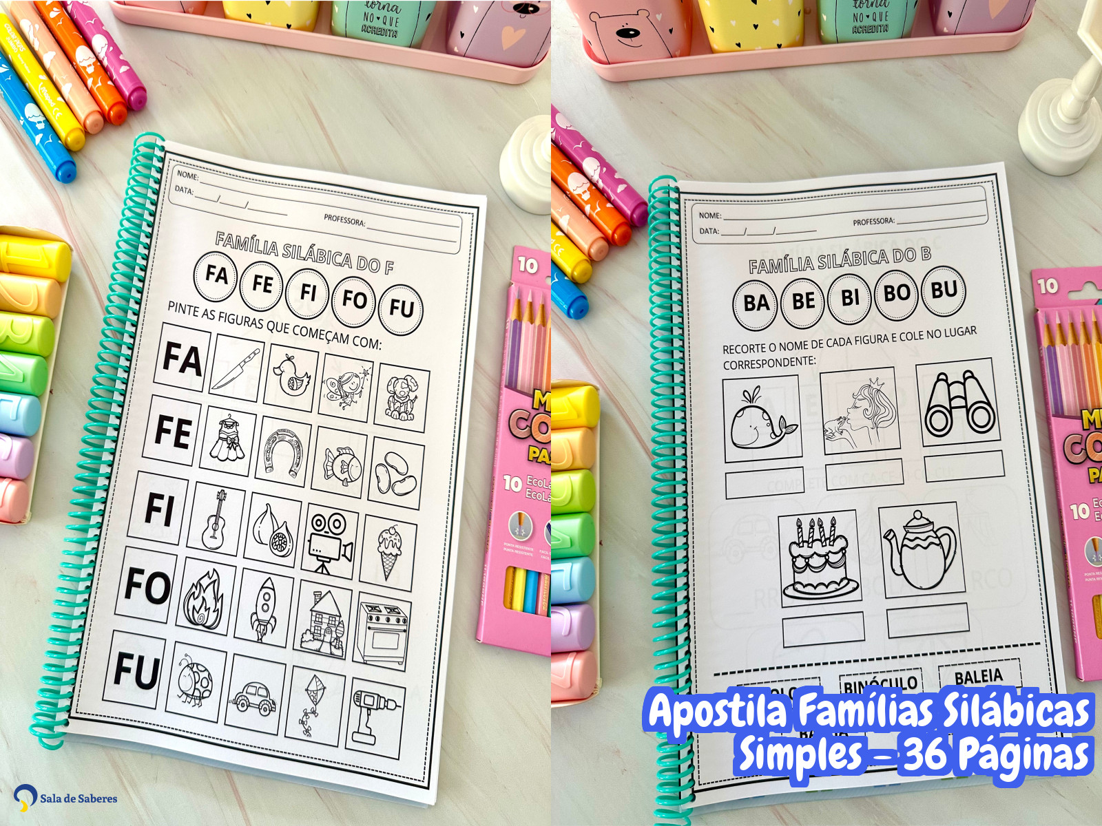 Preview de Apostila Famílias Silábicas Simples - 36 Páginas