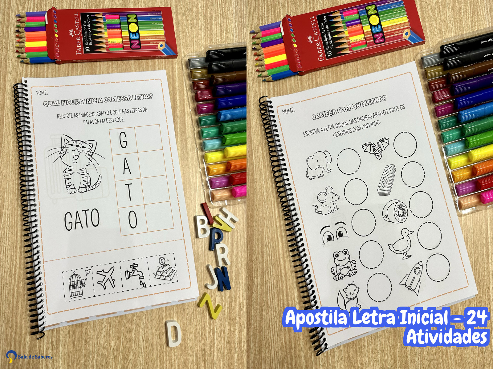 Preview de Apostila Letra Inicial - 24 Atividades
