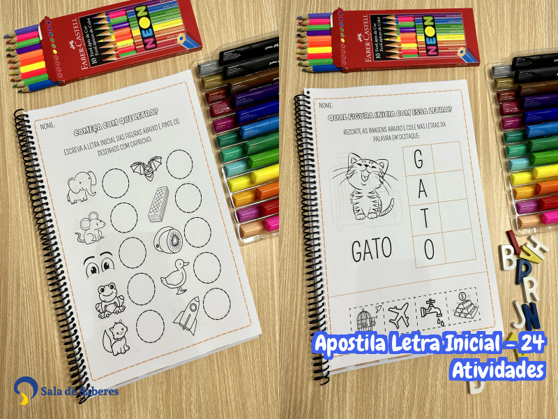 Imagem de Apostila Letra Inicial - 24 Atividades