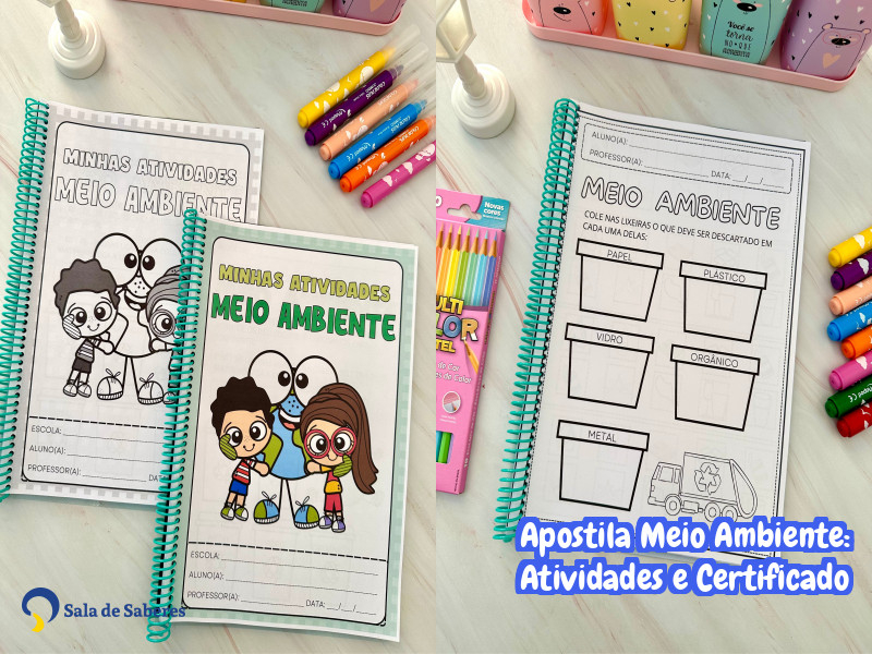 Imagem de Apostila Meio Ambiente: Atividades e Certificado