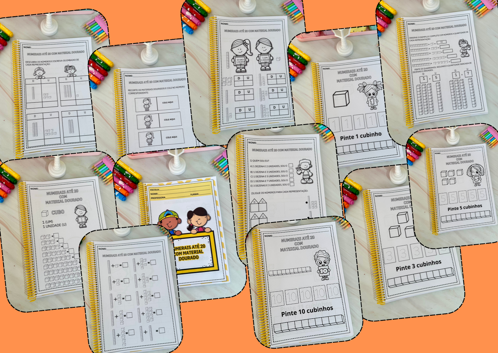 Preview de Numerais até 20 com o Material Dourado - Atividades Lúdicas
