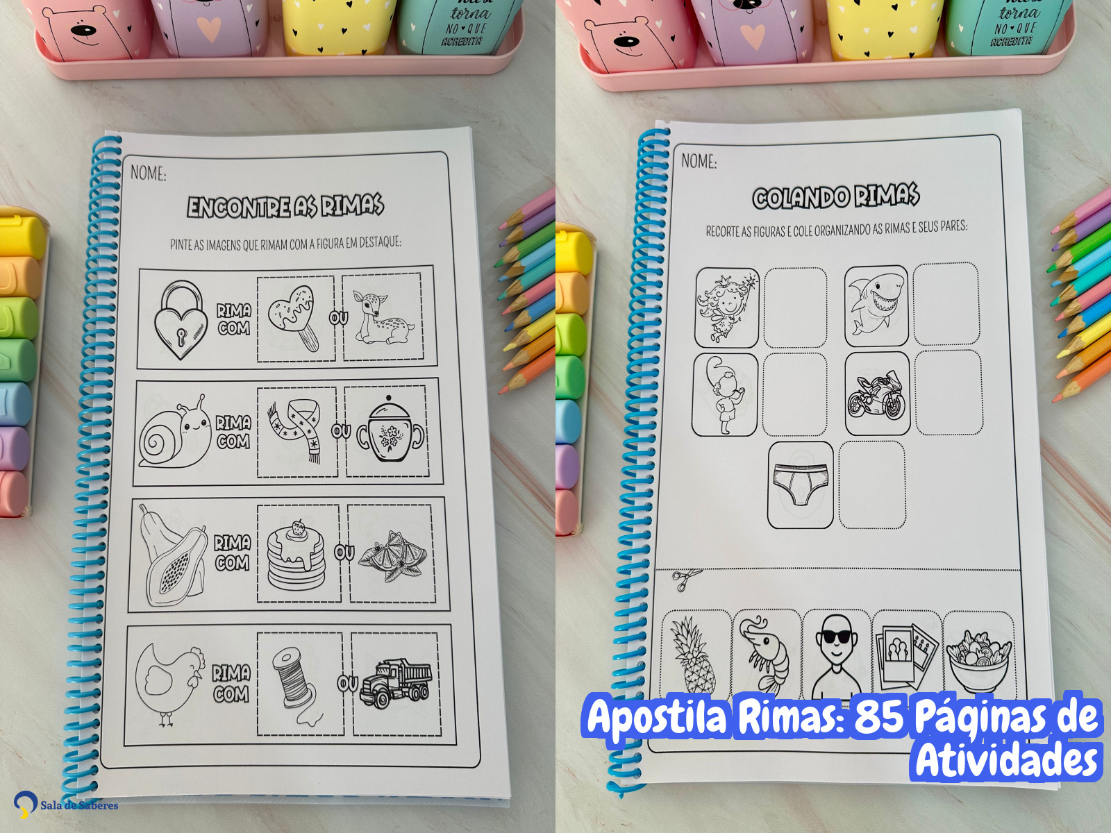 Preview de Apostila Rimas: 85 Páginas de Atividades