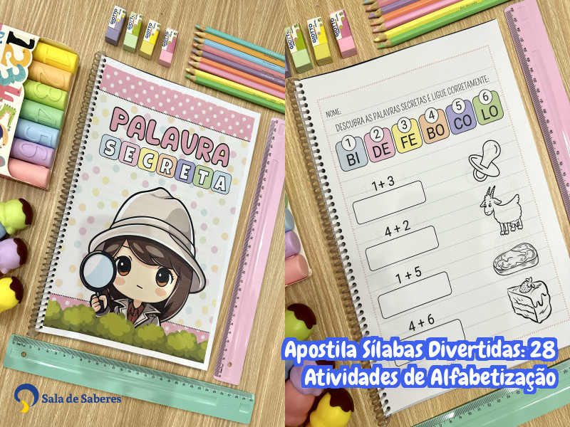 Imagem de Apostila Sílabas Divertidas: 28 Atividades de Alfabetização