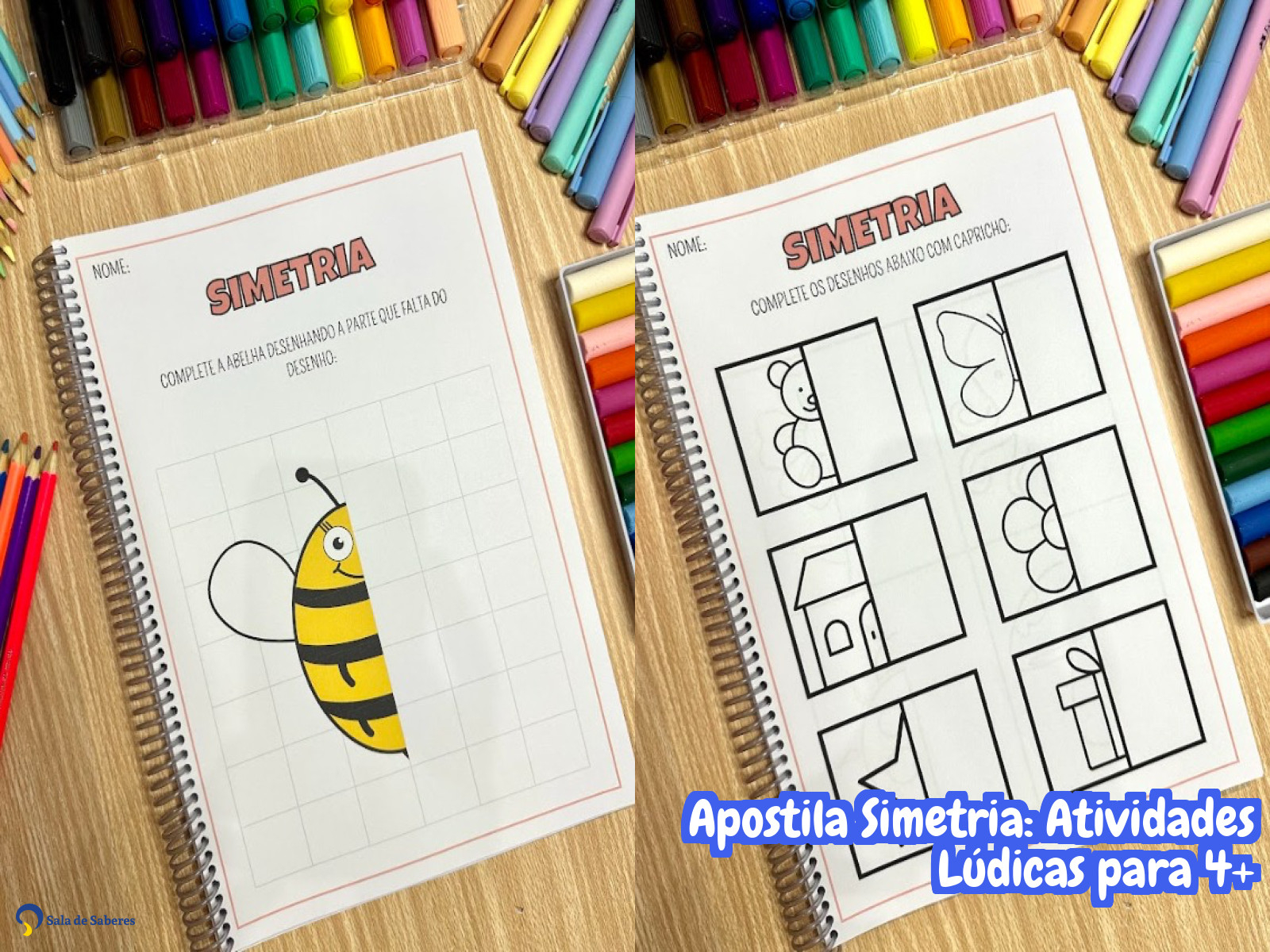 Preview de Apostila Simetria: Atividades Lúdicas para 4+