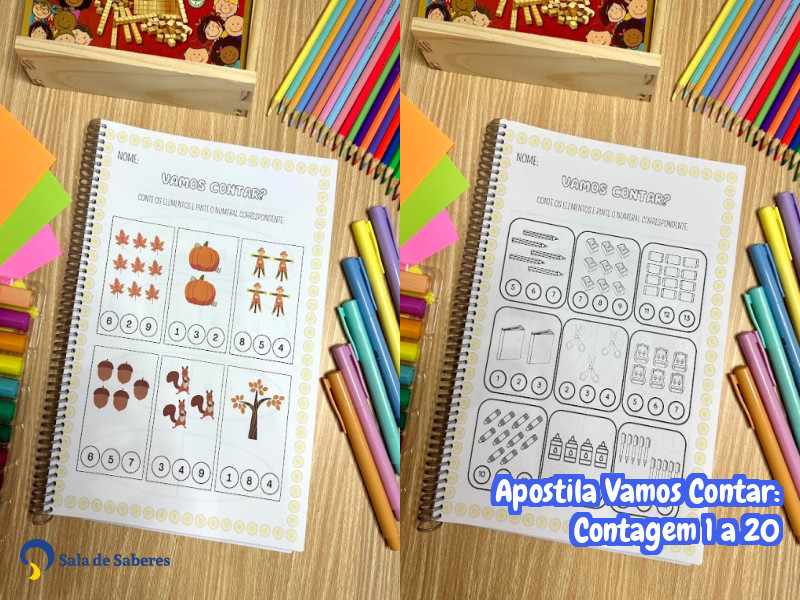 Imagem de Apostila Vamos Contar: Contagem 1 a 20