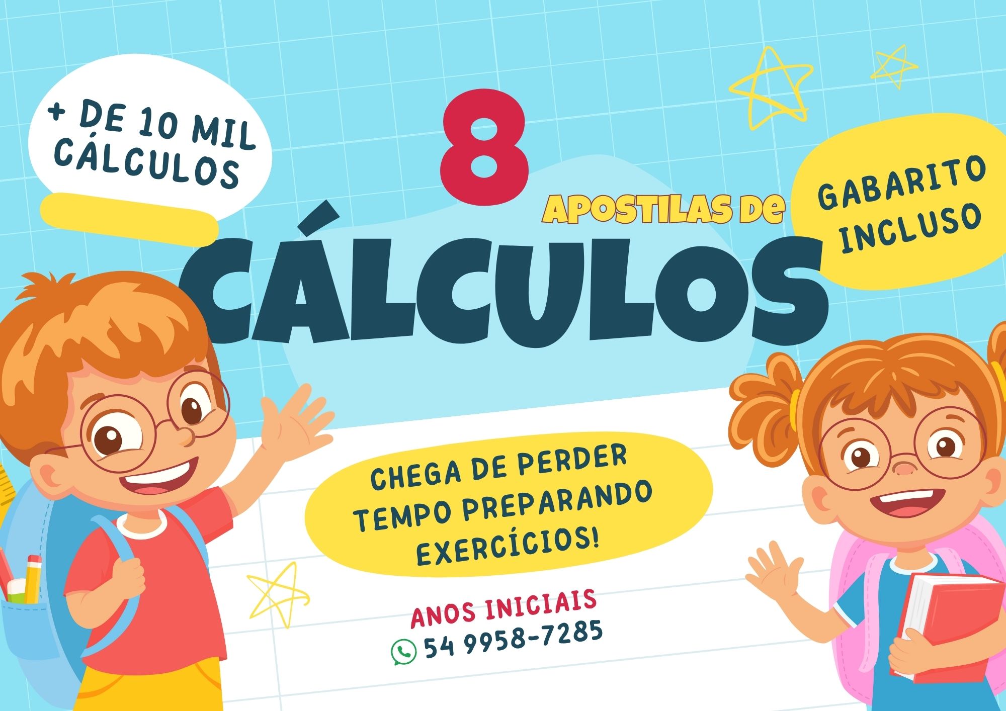 Preview de Combo de Apostilas de Cálculos – Mais de 10 Mil Cálculos