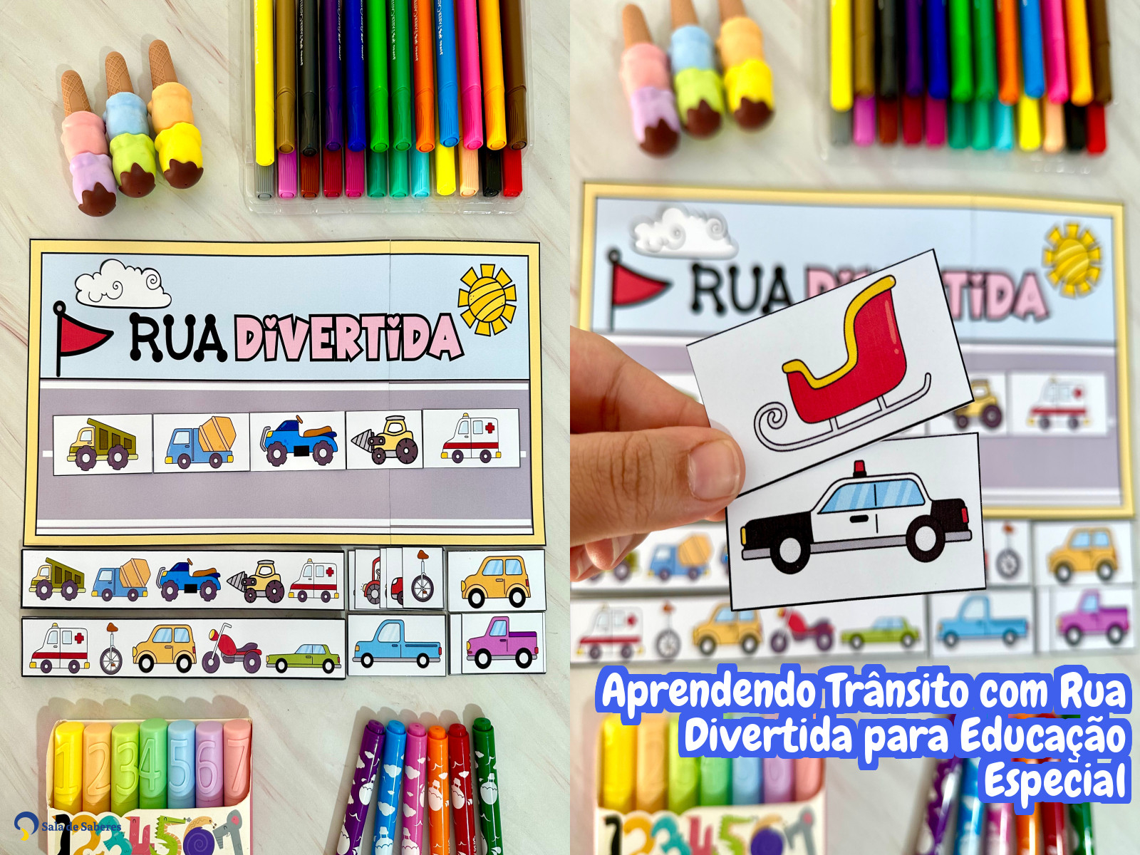 Preview de Aprendendo Trânsito com Rua Divertida para Educação Especial