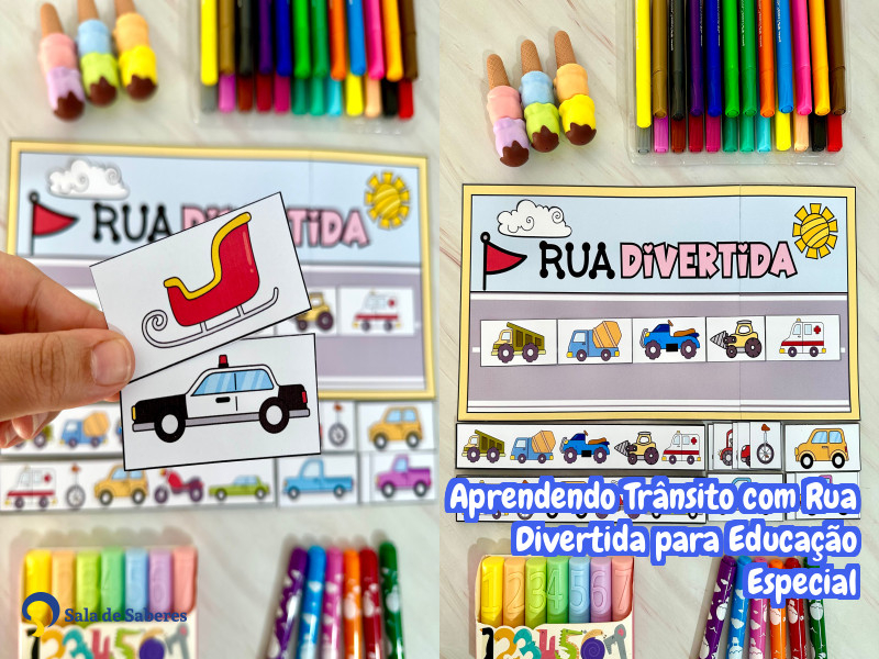 Imagem de Aprendendo Trânsito com Rua Divertida para Educação Especial