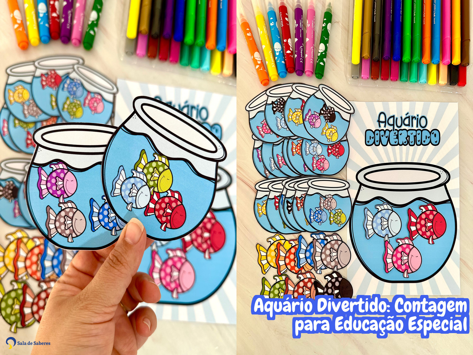 Preview de Aquário Divertido: Contagem para Educação Especial