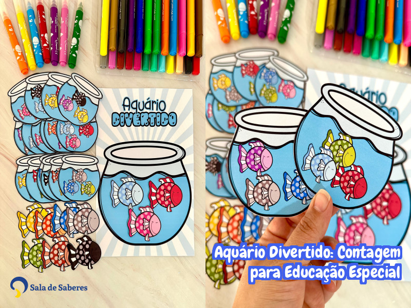 Imagem de Aquário Divertido: Contagem para Educação Especial