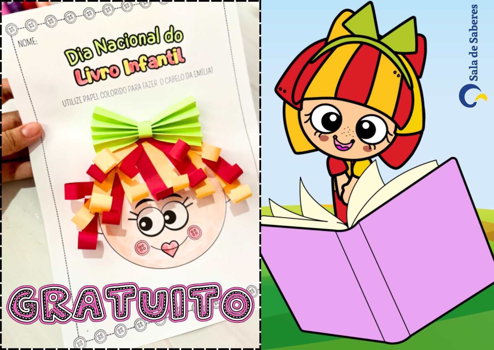 Preview de Atividade do Dia Nacional do Livro Infantil com Emília