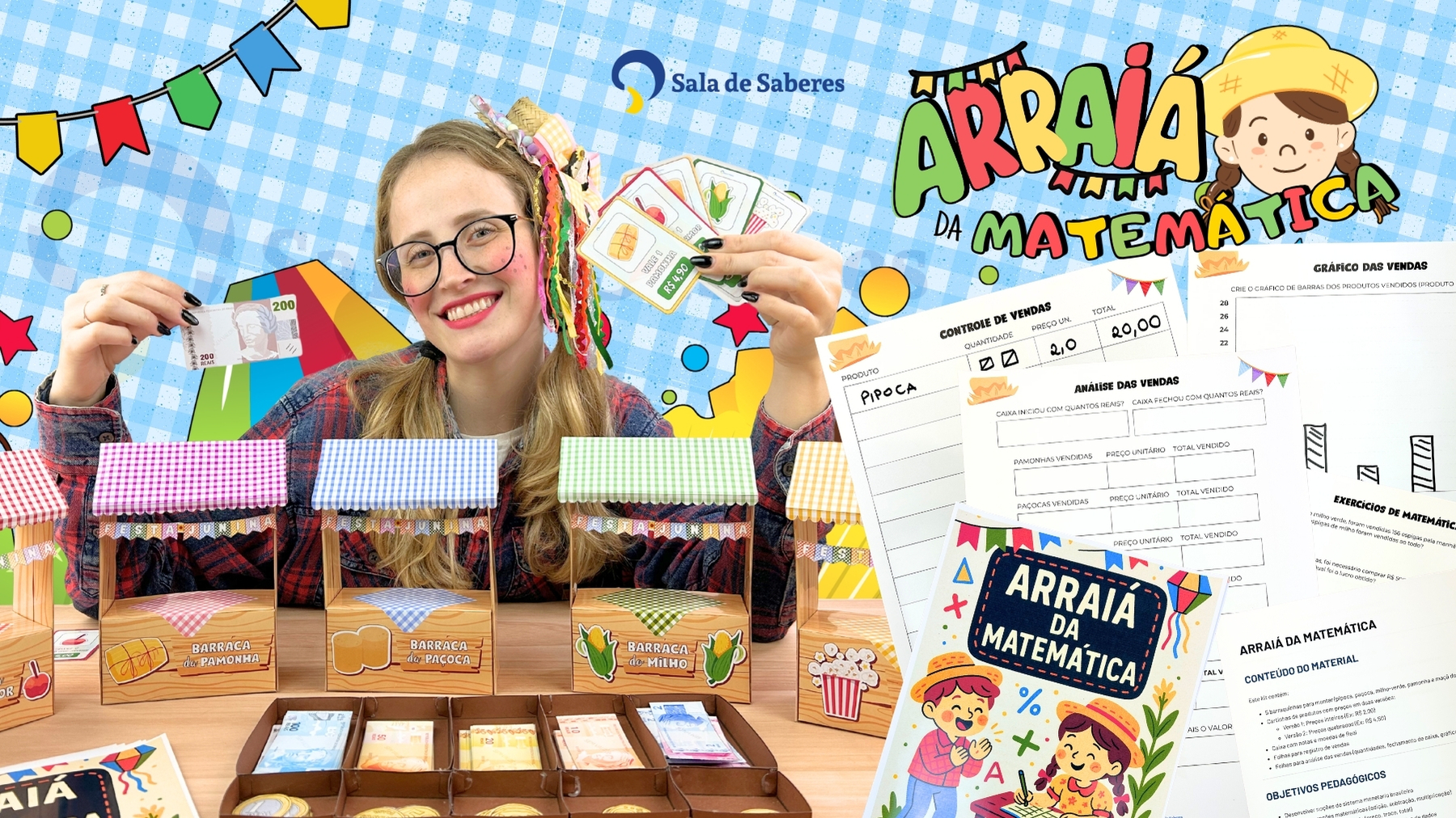 Imagem de Arraiá da Matemática - Atividade Didática Tema Festa Junina