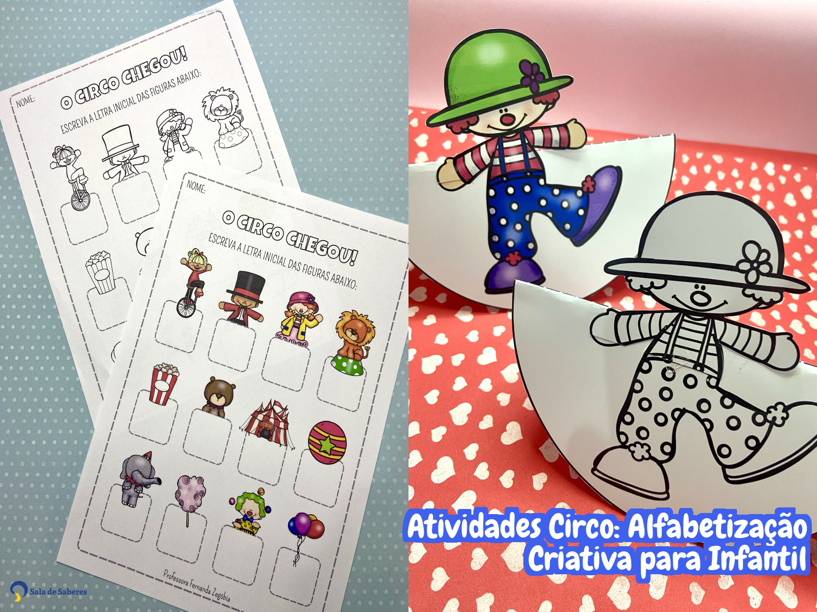 Preview de Atividades Circo: Alfabetização Criativa para Infantil