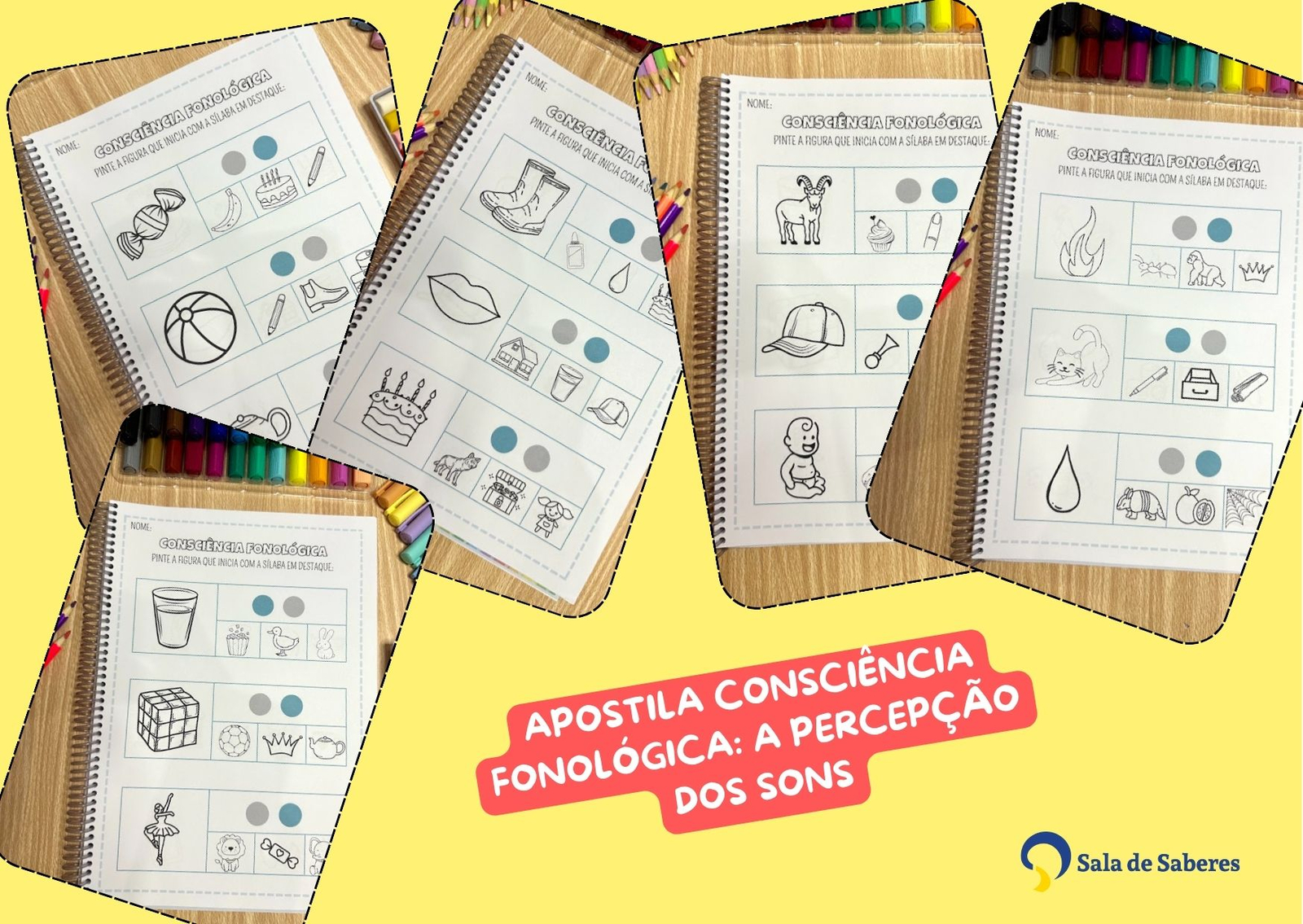 Imagem de Apostila Consciência Fonológica: A Percepção dos Sons