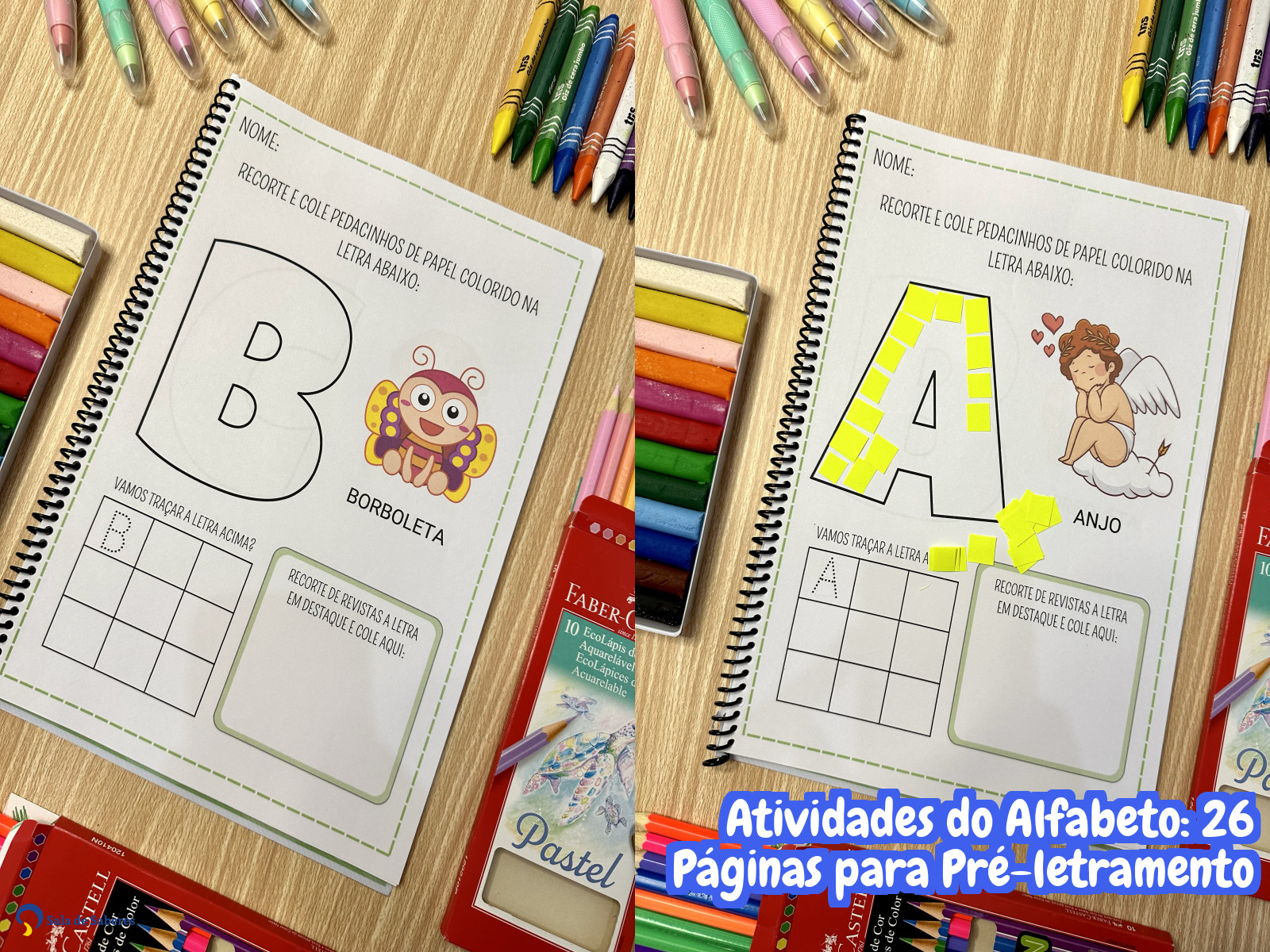 Preview de Atividades do Alfabeto para Pré-alfabetização