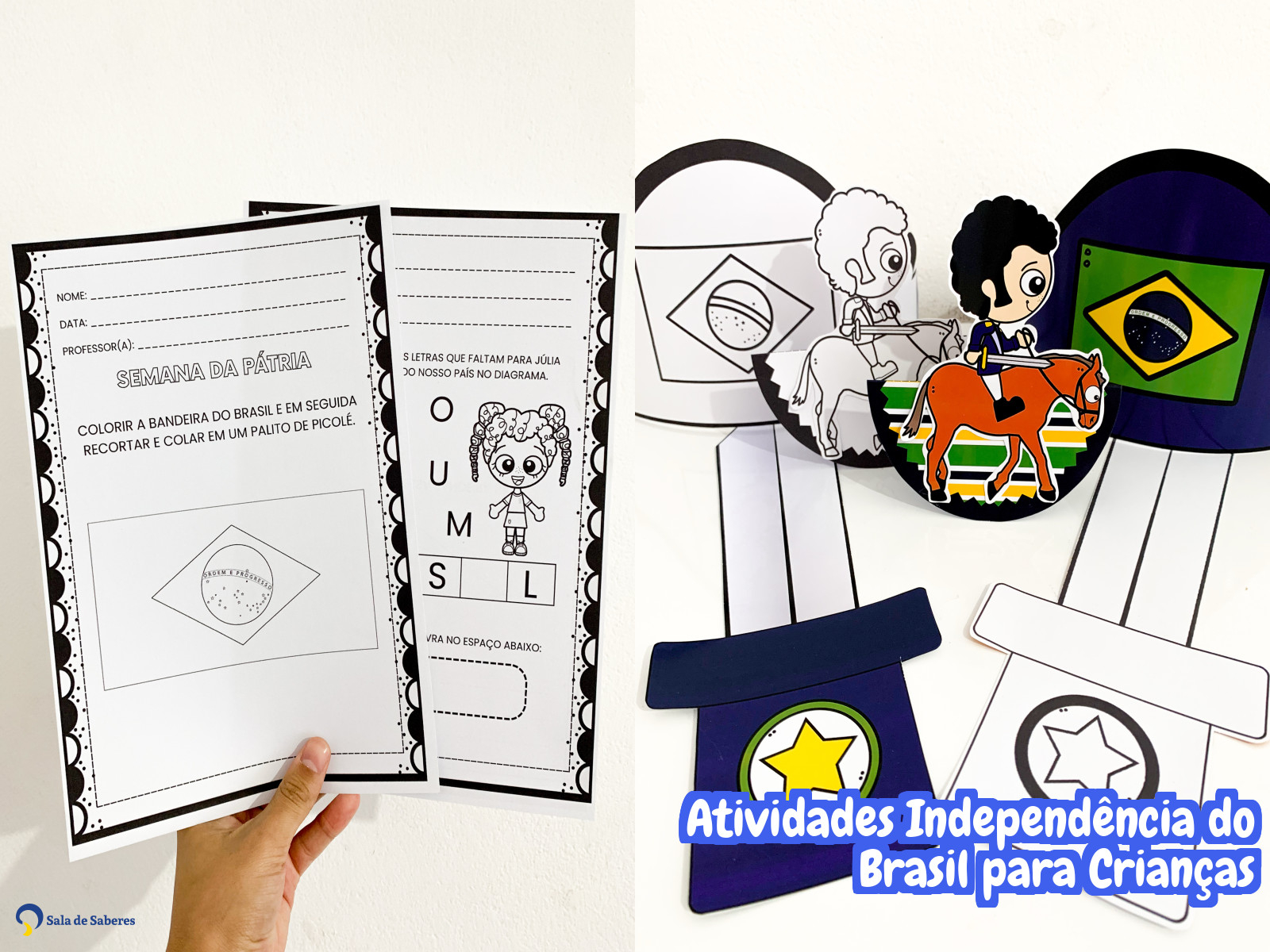 Preview de Atividades Independência do Brasil para Crianças