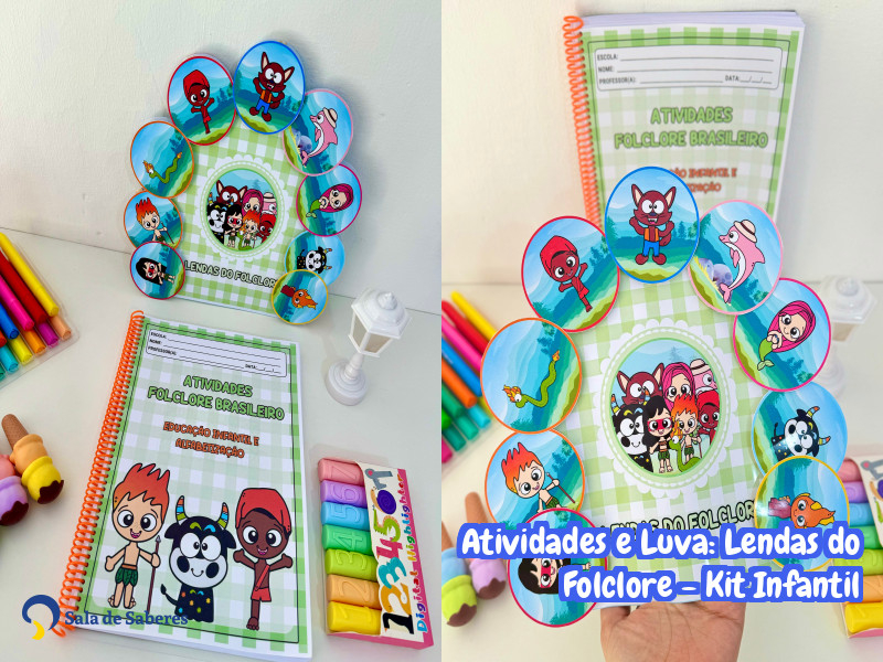 Imagem de Atividades e Luva: Lendas do Folclore - Kit Infantil