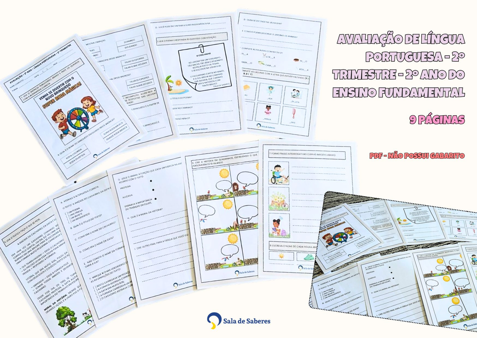 Imagem de Avaliação de Língua Portuguesa - 2º ano (2º Trimestre)