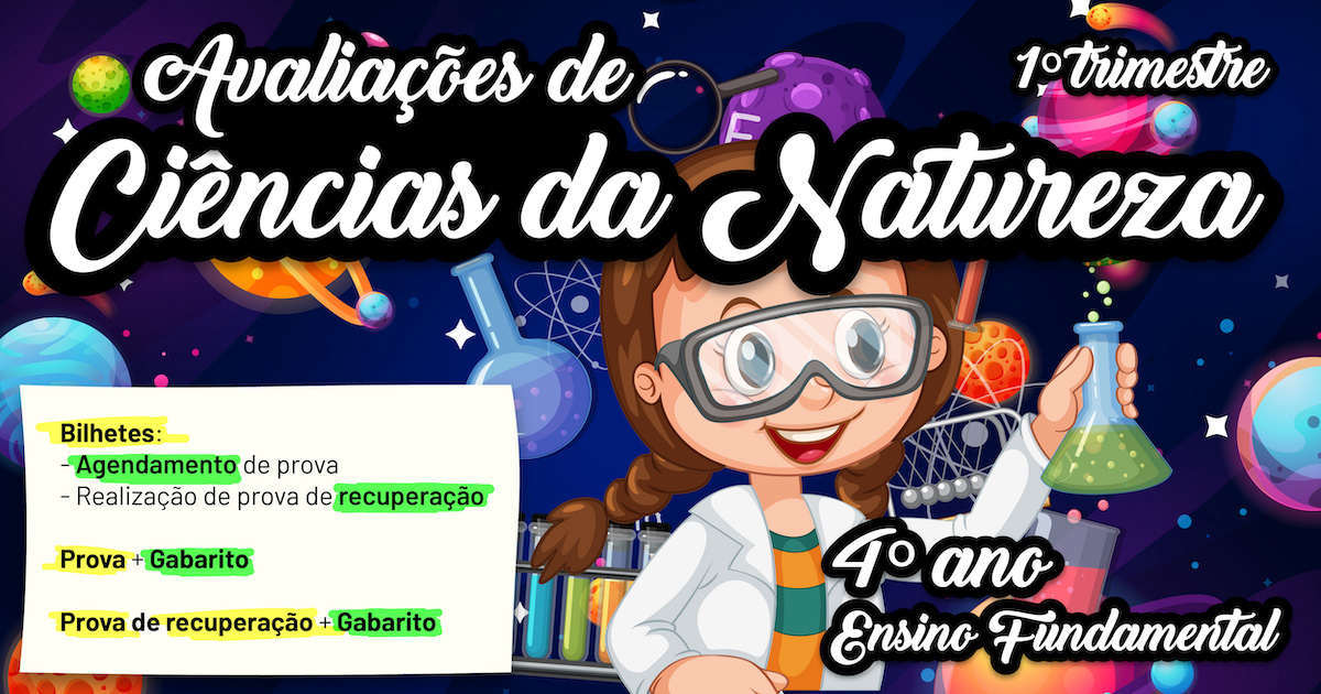 Preview de Avaliações de Ciências da Natureza - 4º ano -1º Trimestre