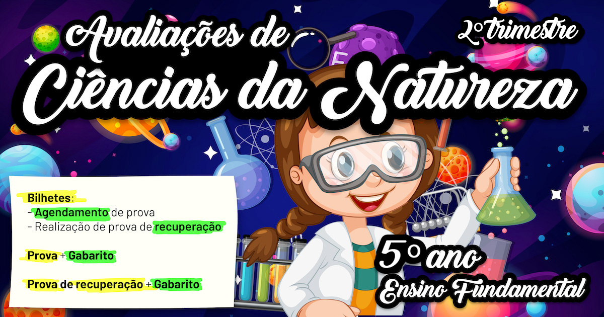 Imagem de Avaliação de Ciências da Natureza - 5º ano (2º Trimestre)
