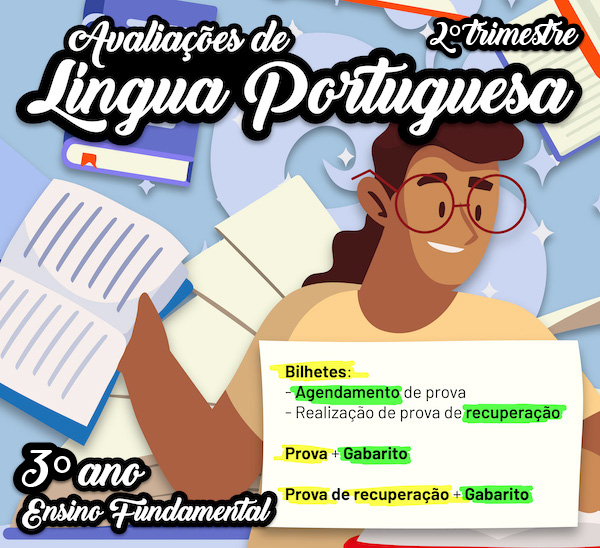 Imagem de Avaliações de Língua Portuguesa - 3º ano - 2º Trimestre