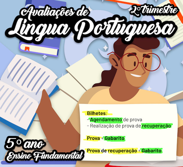 Imagem de Avaliações de Língua Portuguesa - 5º ano - 2º Trimestre