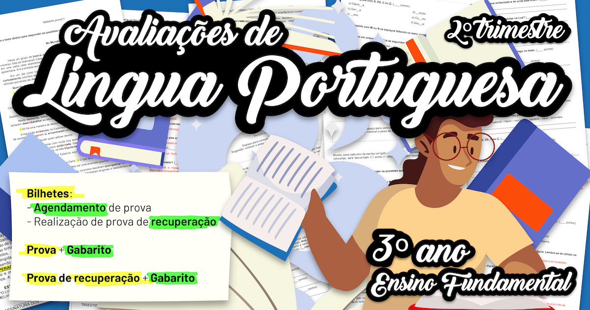 Preview de Avaliações de Língua Portuguesa - 3º ano - 2º Trimestre