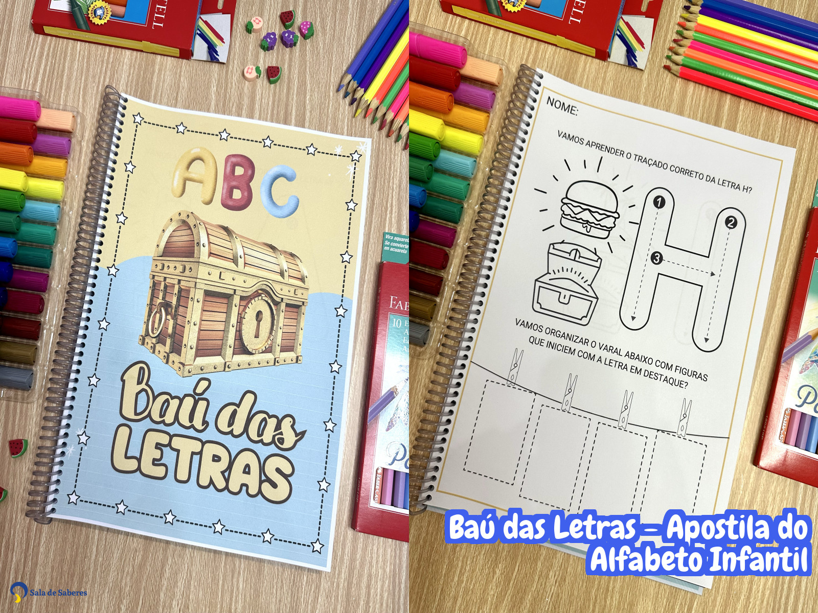 Preview de Baú das Letras - Apostila do Alfabeto Infantil