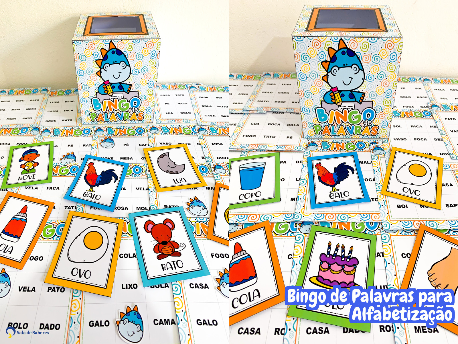 Preview de Bingo das Palavras para Alfabetização