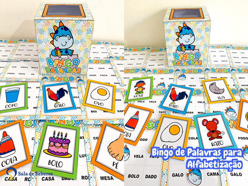 Imagem de Bingo das Palavras para Alfabetização