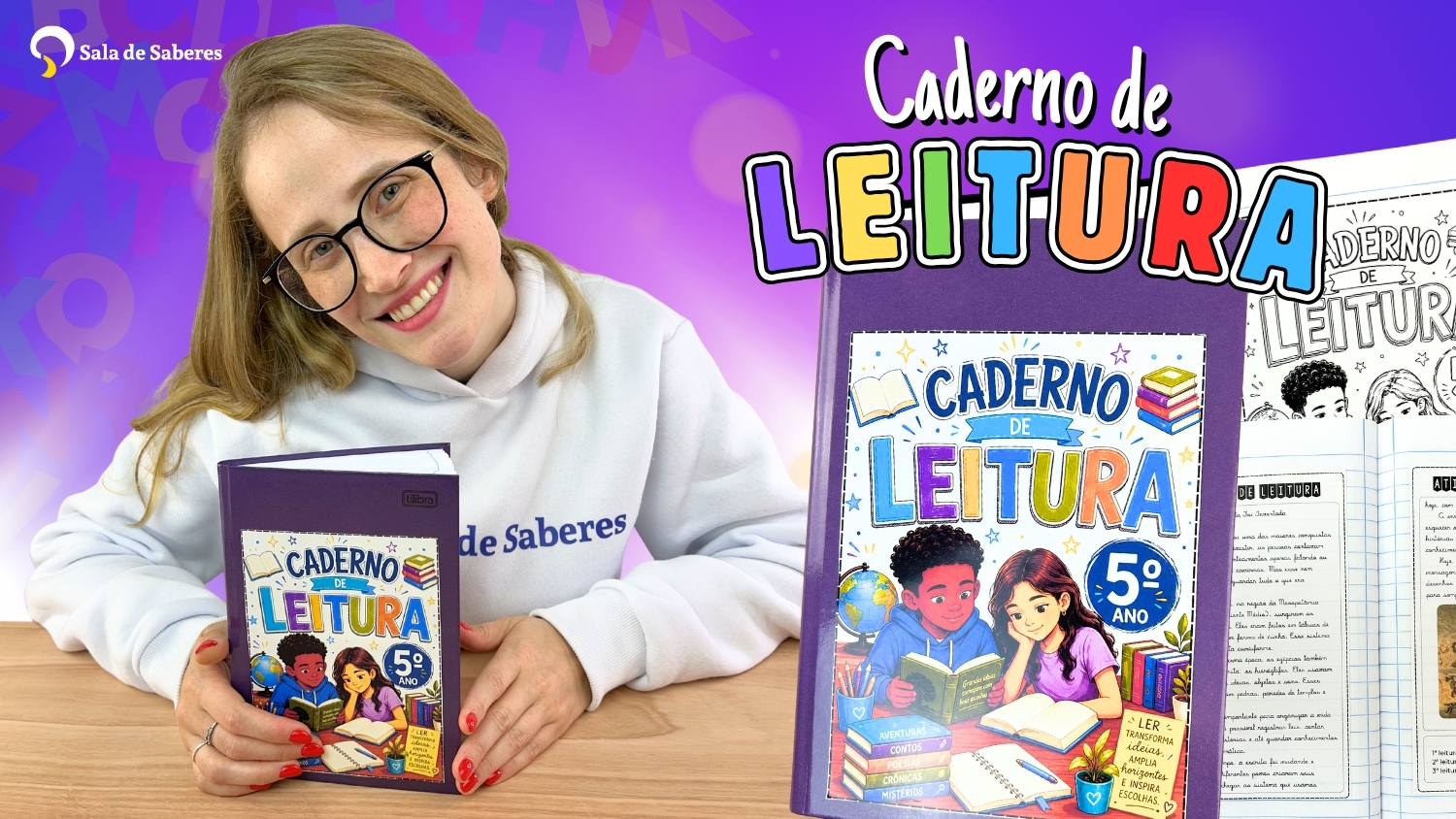 Preview de Caderno de Leitura - 5º Ano do EF - 50 Textos