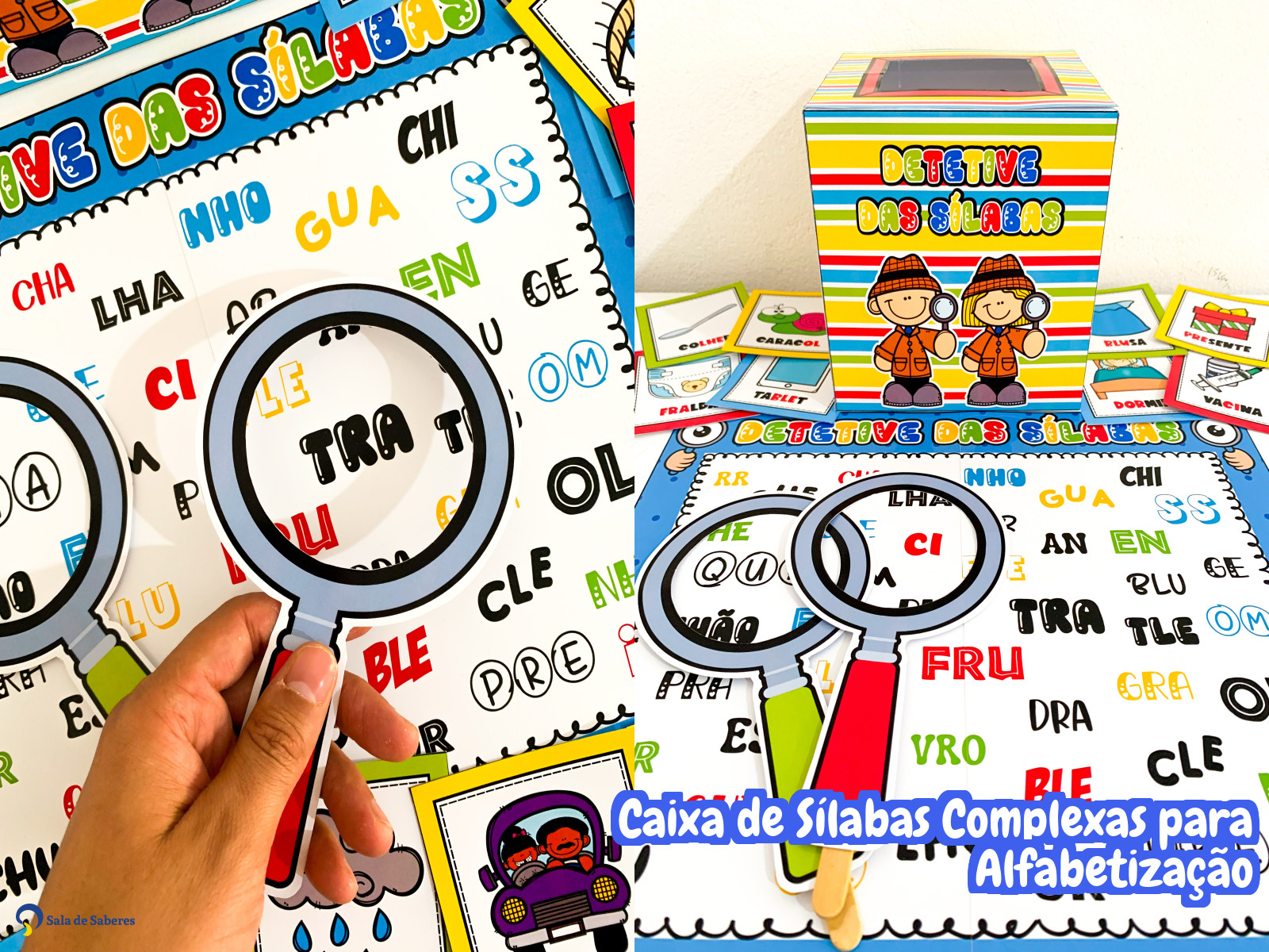 Preview de Caixa de Sílabas Complexas para Alfabetização