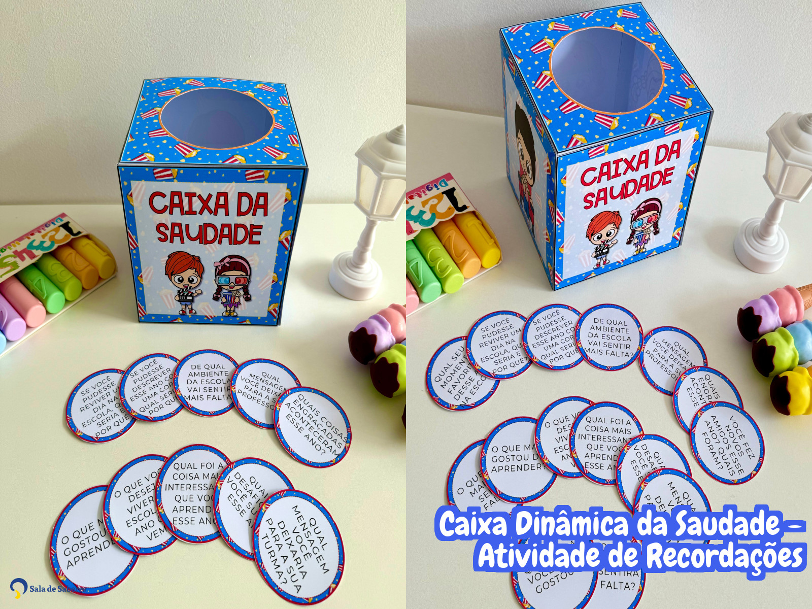 Preview de Caixa Dinâmica da Saudade - Atividade de Recordações